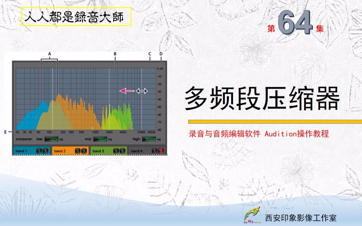 [图]多频段压缩器--audition软件操作教程--第64集--多频段压缩器