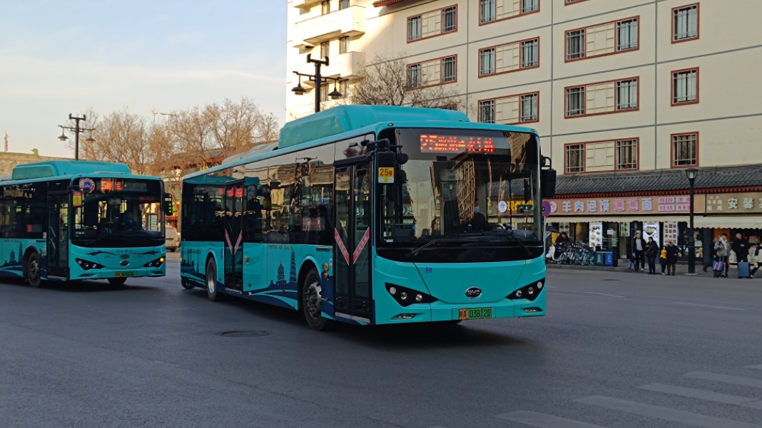 【水视频】看看西安公交25路支援车二层长什么样