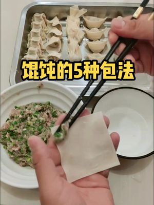 馄饨的5种包法哔哩哔哩bilibili