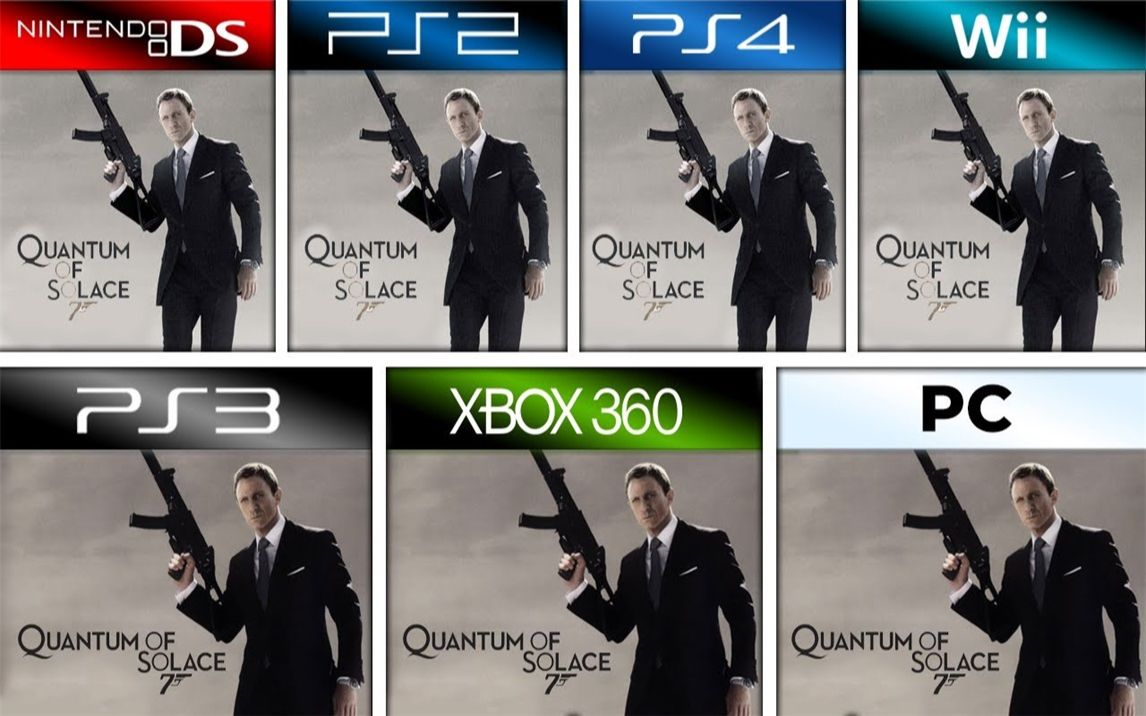 [图]《007：大破量子危机》（2008年）NDS vs PS2 PS3 PS4 vs Wii vs Xbox 360 vs PC 游戏对比