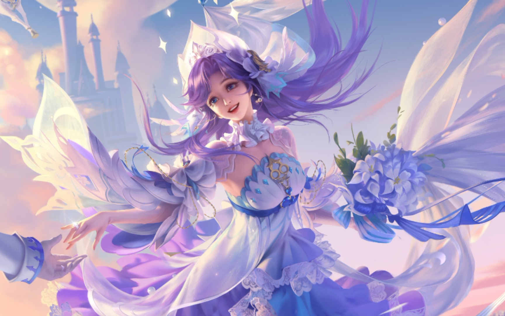 【王者荣耀】大乔-挚爱花嫁520皮肤实战展示