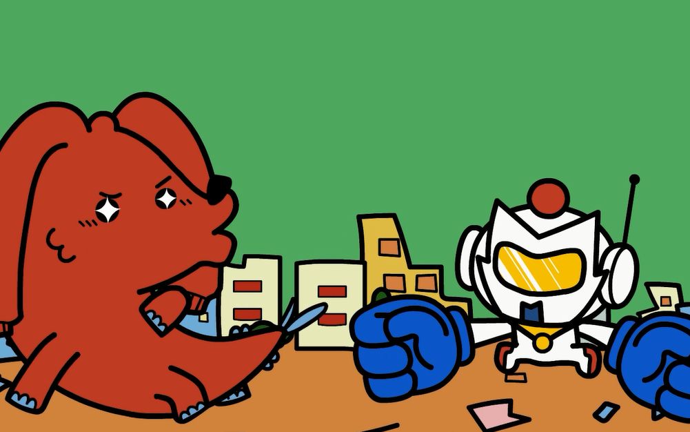 听儿歌宝宝变成百变超人,和豆乐一起变成超人打败怪兽~_哔哩哔哩 (゜