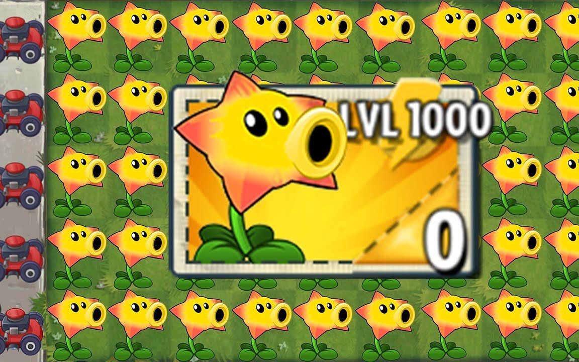 杨桃飞到天上变星星,全屏僵尸被星星砸!植物大战僵尸2罗修