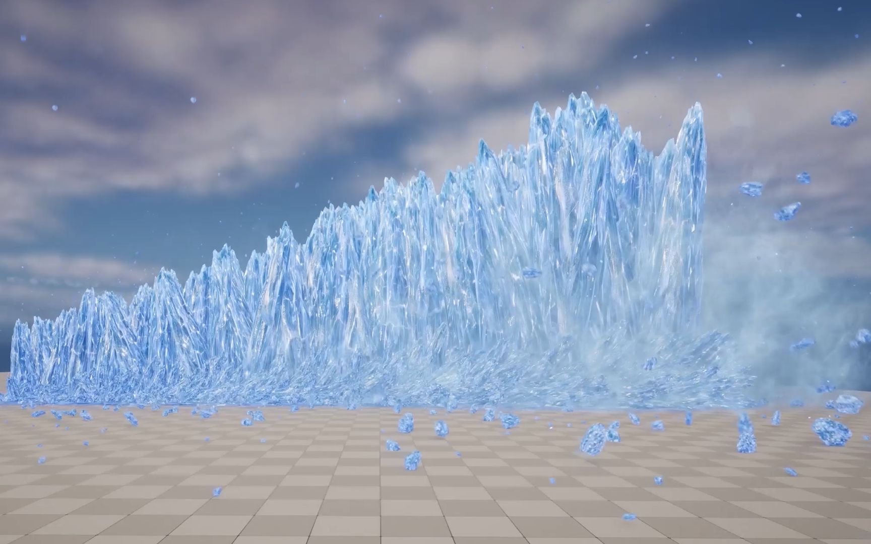 【ue5】冰刺攻击效果 part.