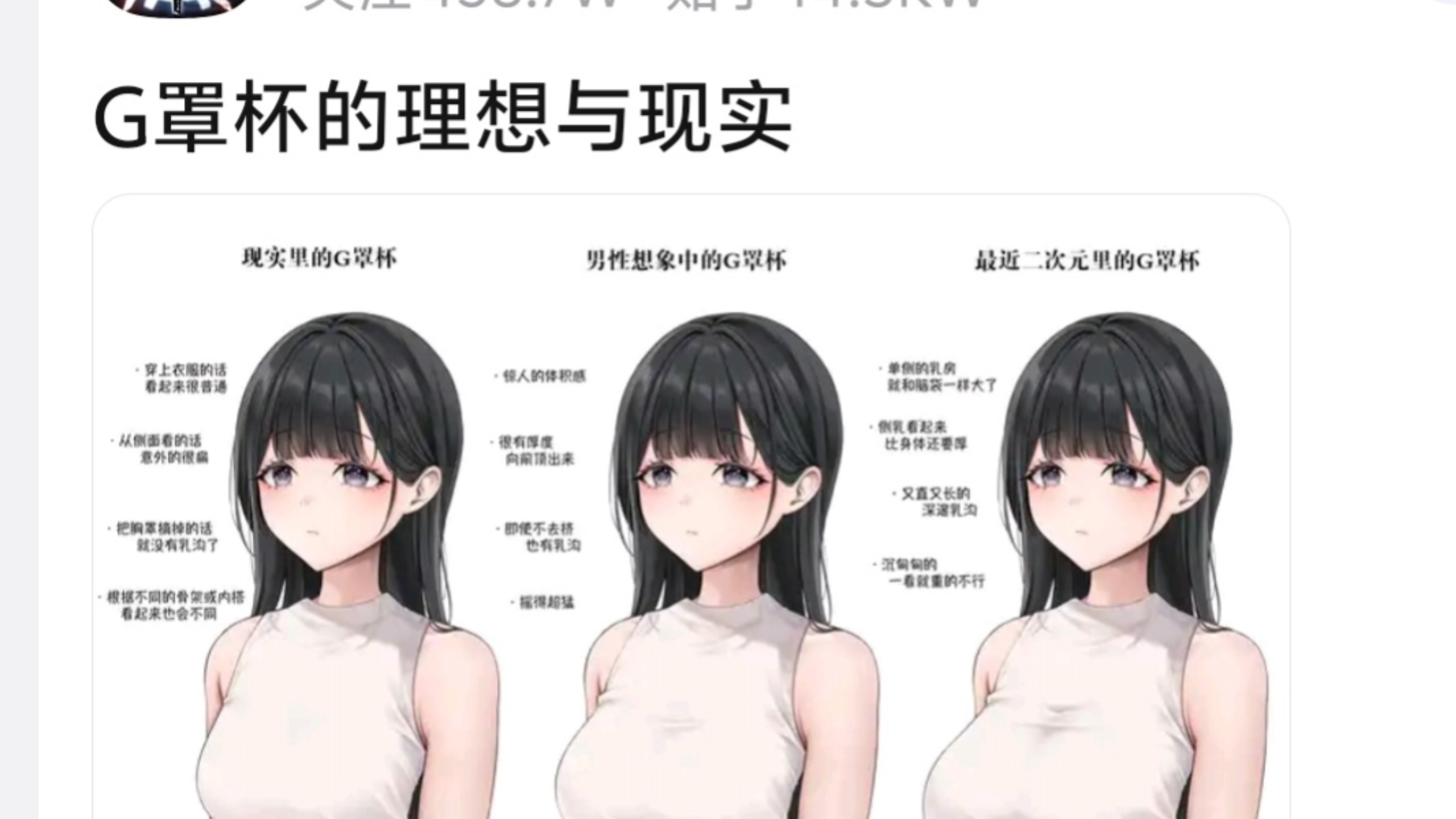 动漫中g罩杯的理想与现实差异