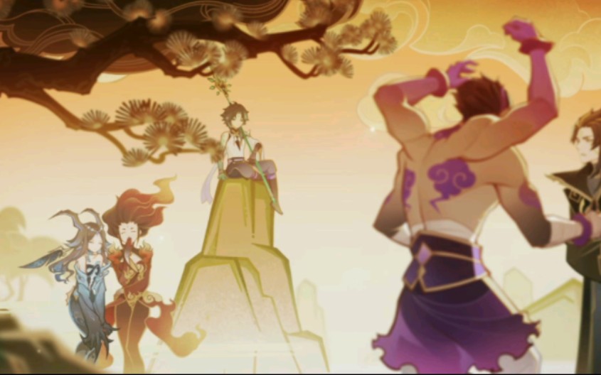 原神#仙众夜叉 魈,浮舍,伐难,应达,弥怒