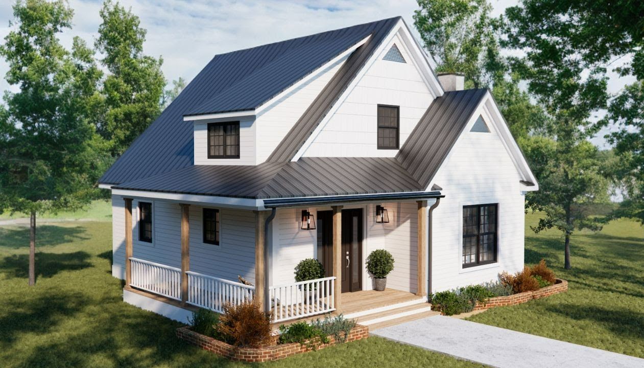 发现美丽而温馨的小屋的魅力一层带阁楼小别墅设计效果图【搬运】