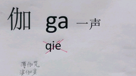 佛经里"伽"字的正确读音,别再读qie了哔哩哔哩bilibili