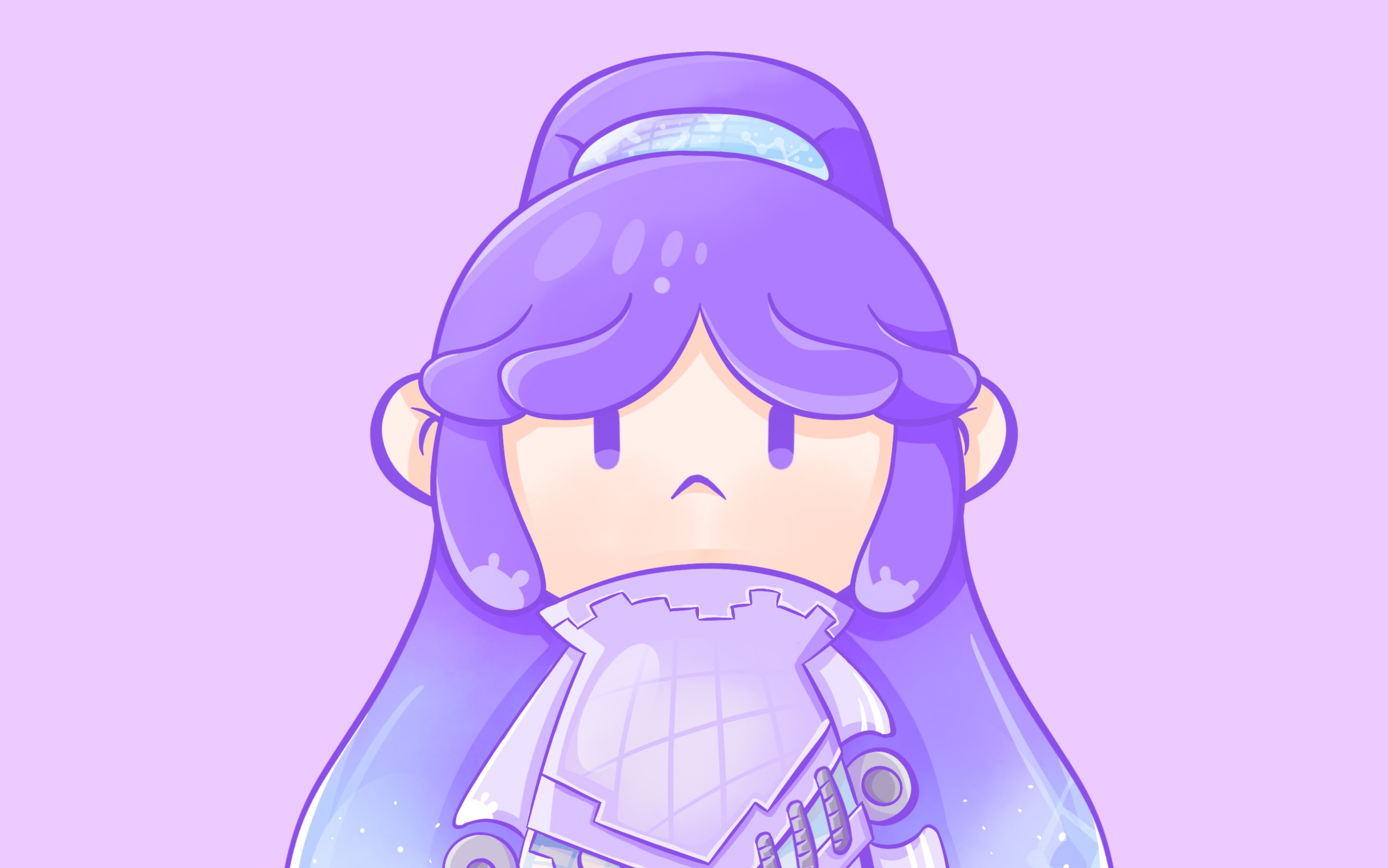 【procreate绘画】每月计划之七彩小人——紫色