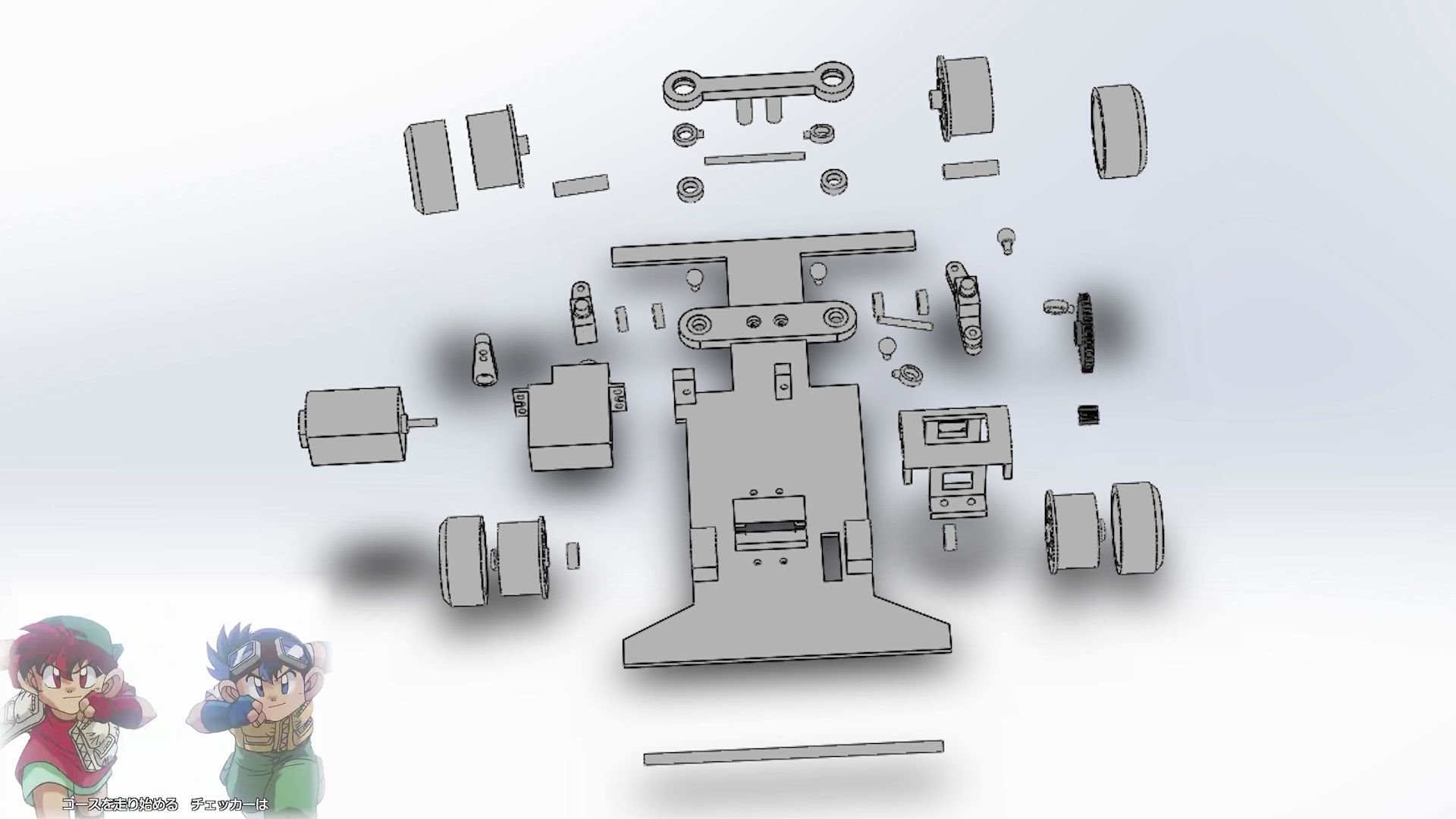 [图]老四驱兄弟了 solidwork模型