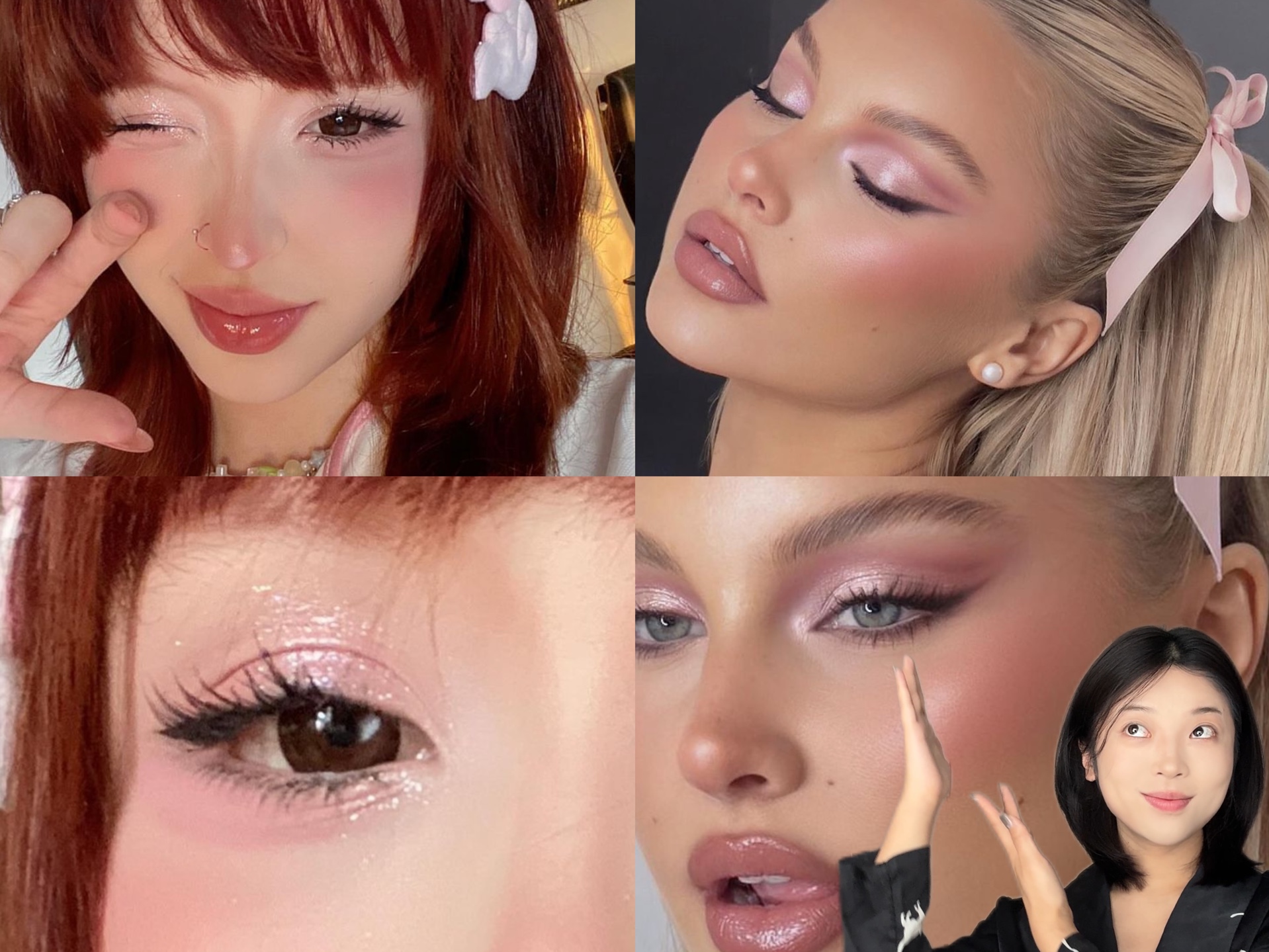 大胆挑战粉色系妆容～果然人老了就是喜欢粉嘟嘟的东西