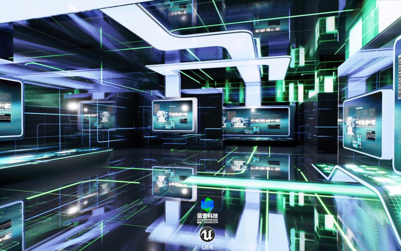 元宇宙科技展厅虚拟现实虚幻引擎制作
