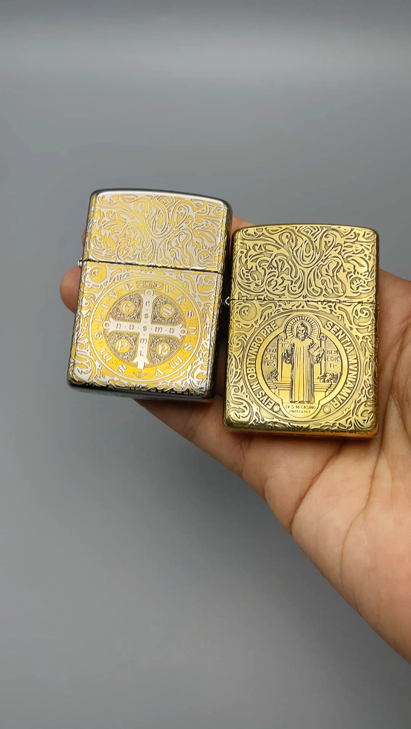 【zippo】康斯坦丁两款经典双色对比哔哩哔哩bilibili