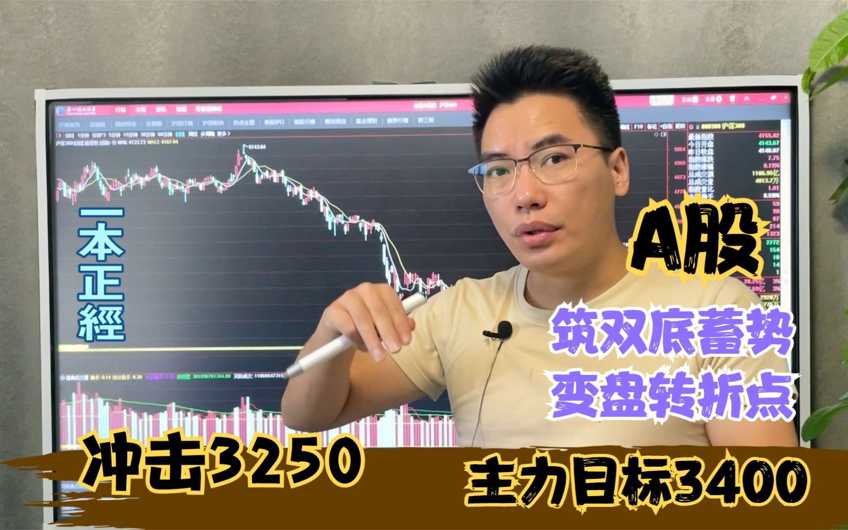 A股:缩量小涨10点怒攻3250关键点!洗高标筑2底,主力向3400进发哔哩哔哩bilibili