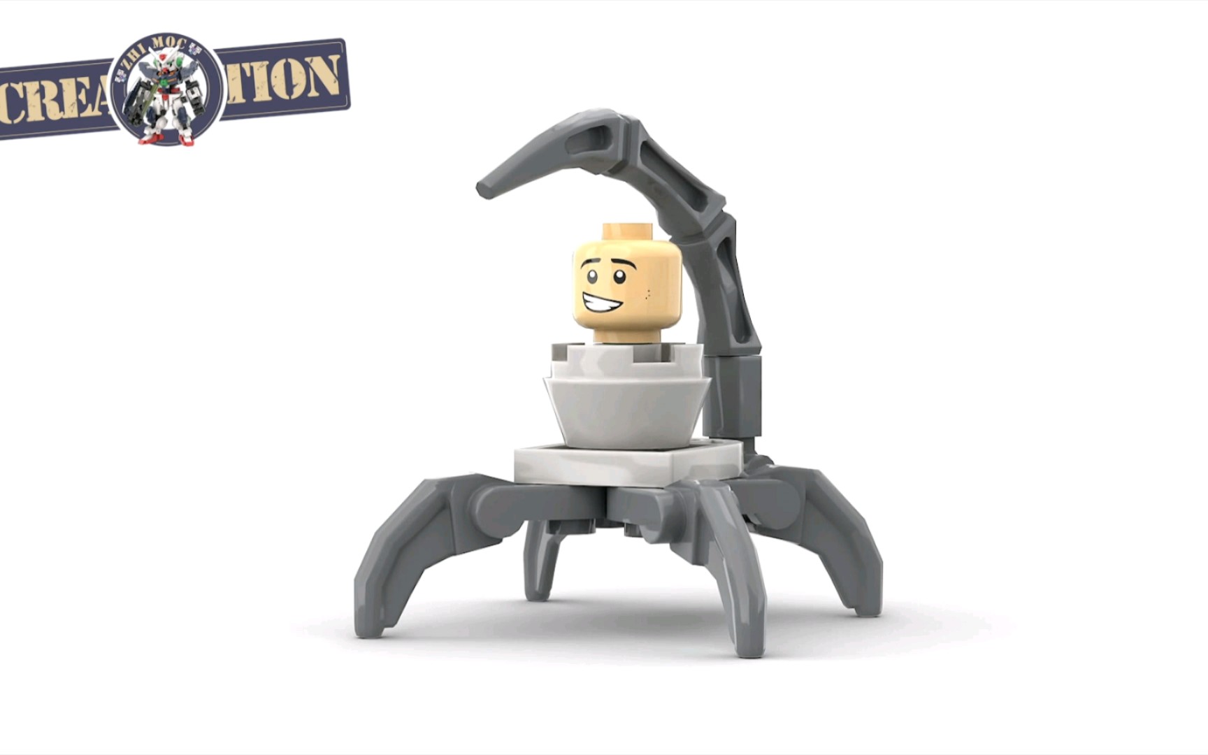 乐高积木moc迷你马桶人