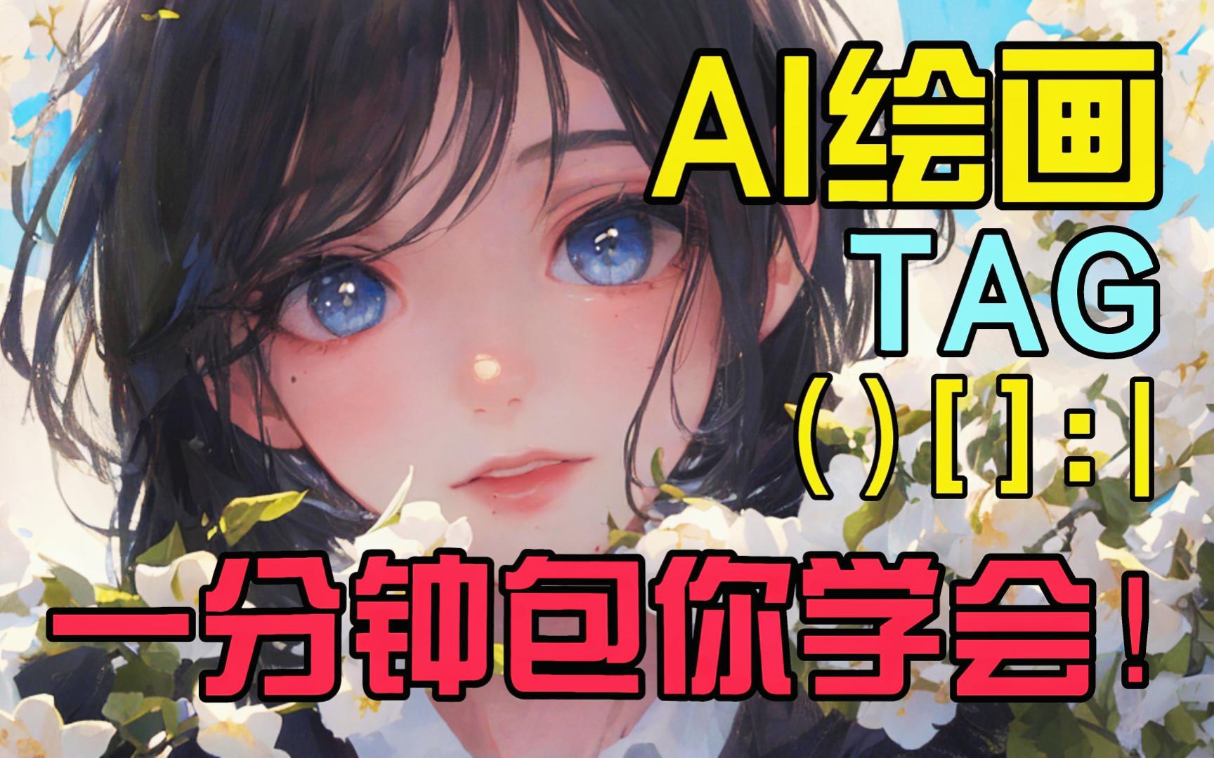 【AI绘画】AI绘画tag标签括号新手使用教程,1分钟就学会!魔法novelai,stable diffusion教程,tag标签,不止chatgpt哔哩哔哩bilibili