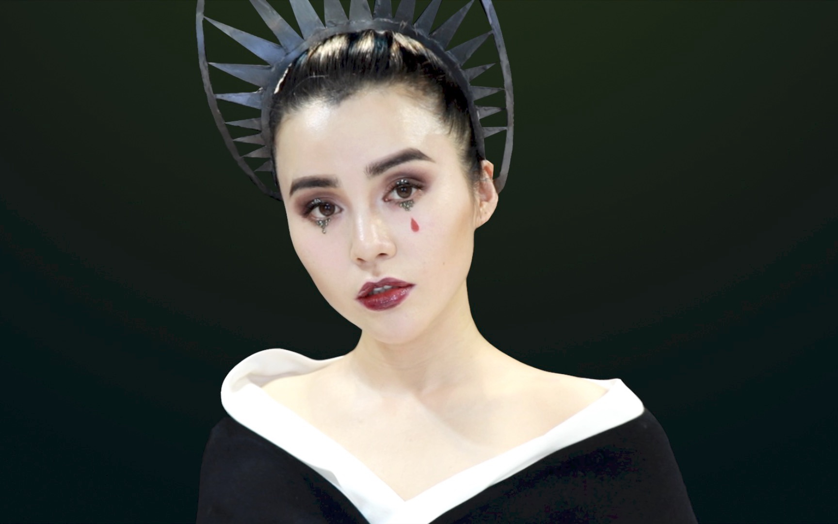 【 joncy】 lily collins仿妆 2018 met gala血泪妆