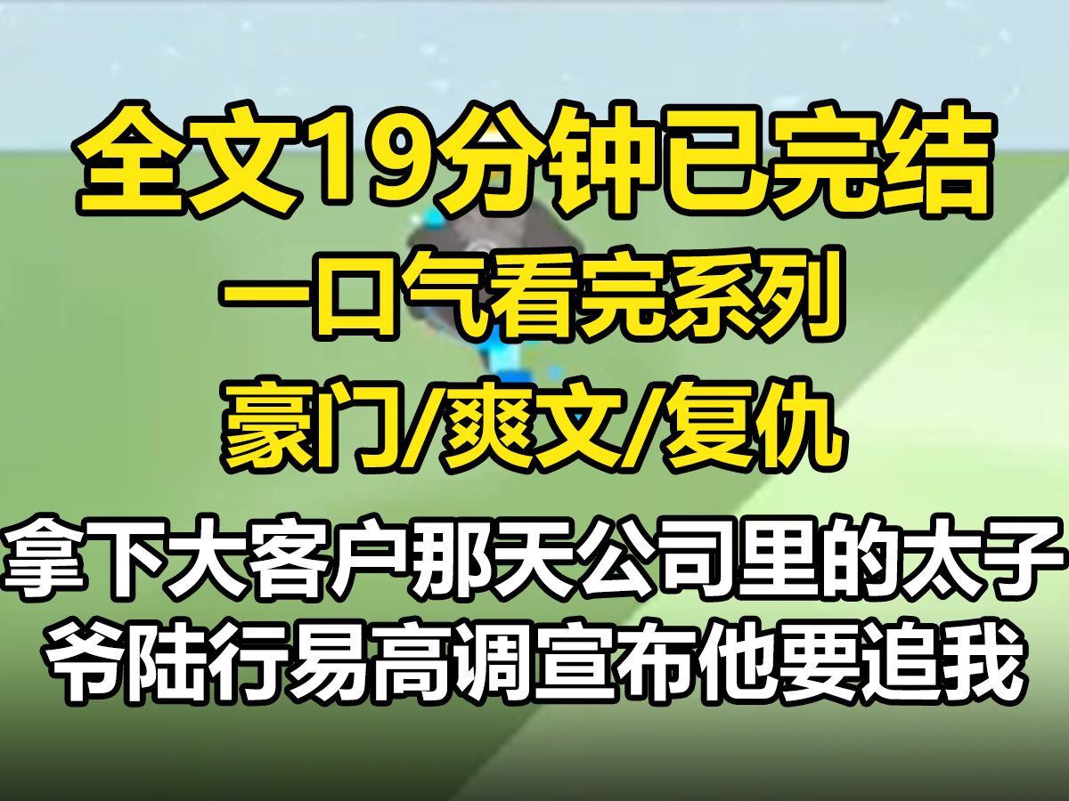 【全文已完结】拿下大客户那天,公司里的太子爷路行意高调宣布他要追我.一时间的公司上下只知道我的桃色绯闻,一点都不在关心我的专业能力.于是...