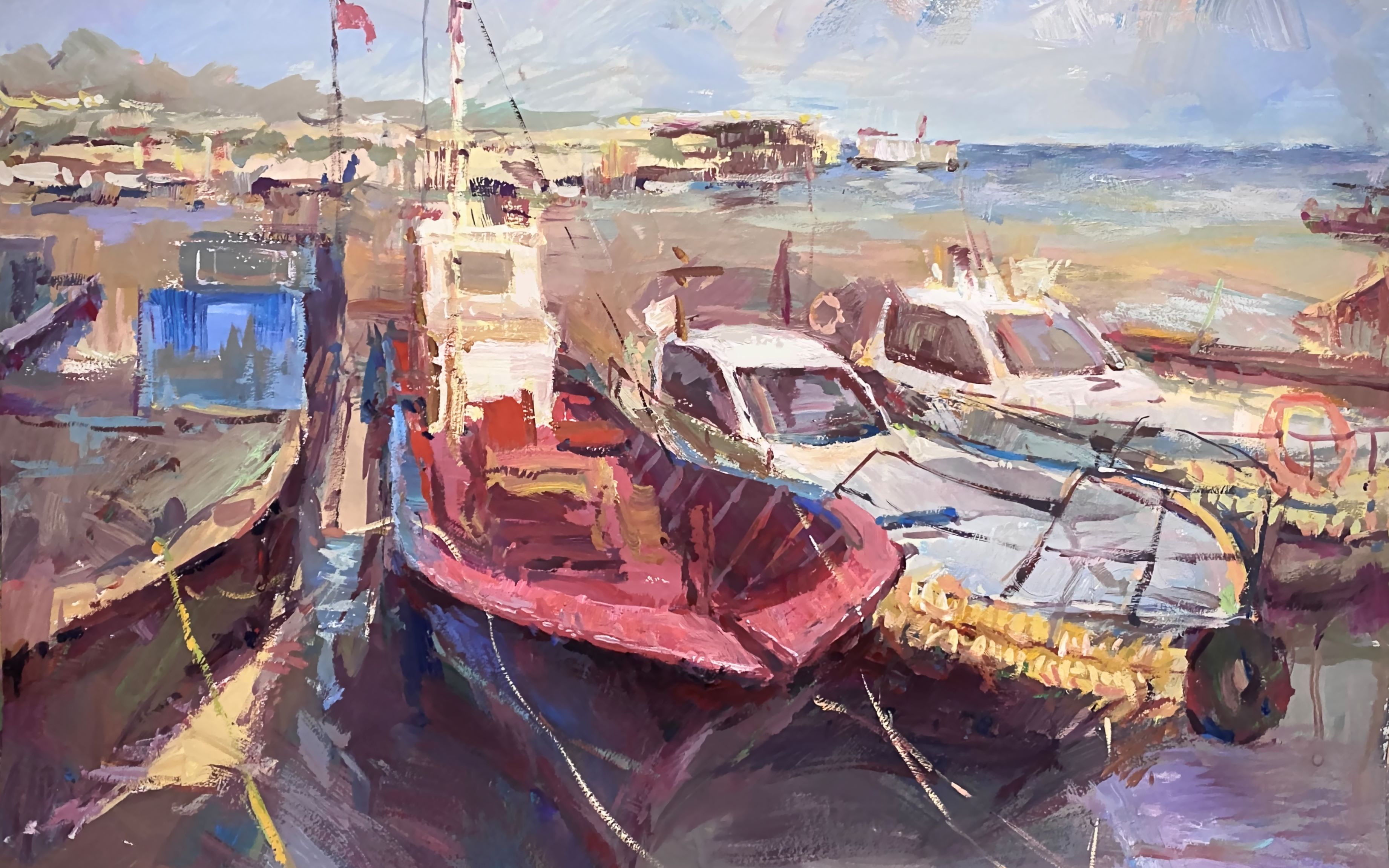 色彩风景2020年上海美术联考考题短期乱涂