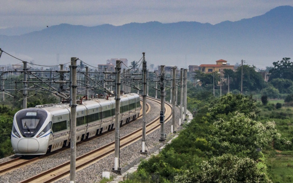 中国铁路广州局集团公司 海南环岛高铁列车 D7201次左侧窗区间运行展望 海口→临高南哔哩哔哩bilibili