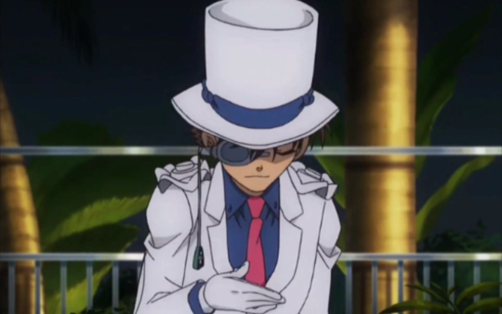 基德对别人鞠躬vs对柯南鞠躬