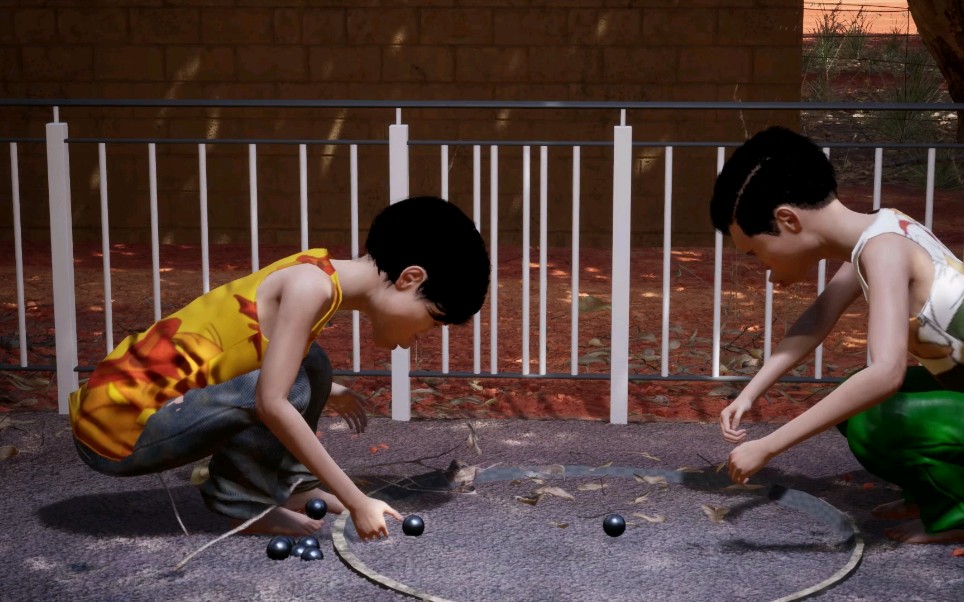 农村80年代小孩子 最爱玩的打弹珠.