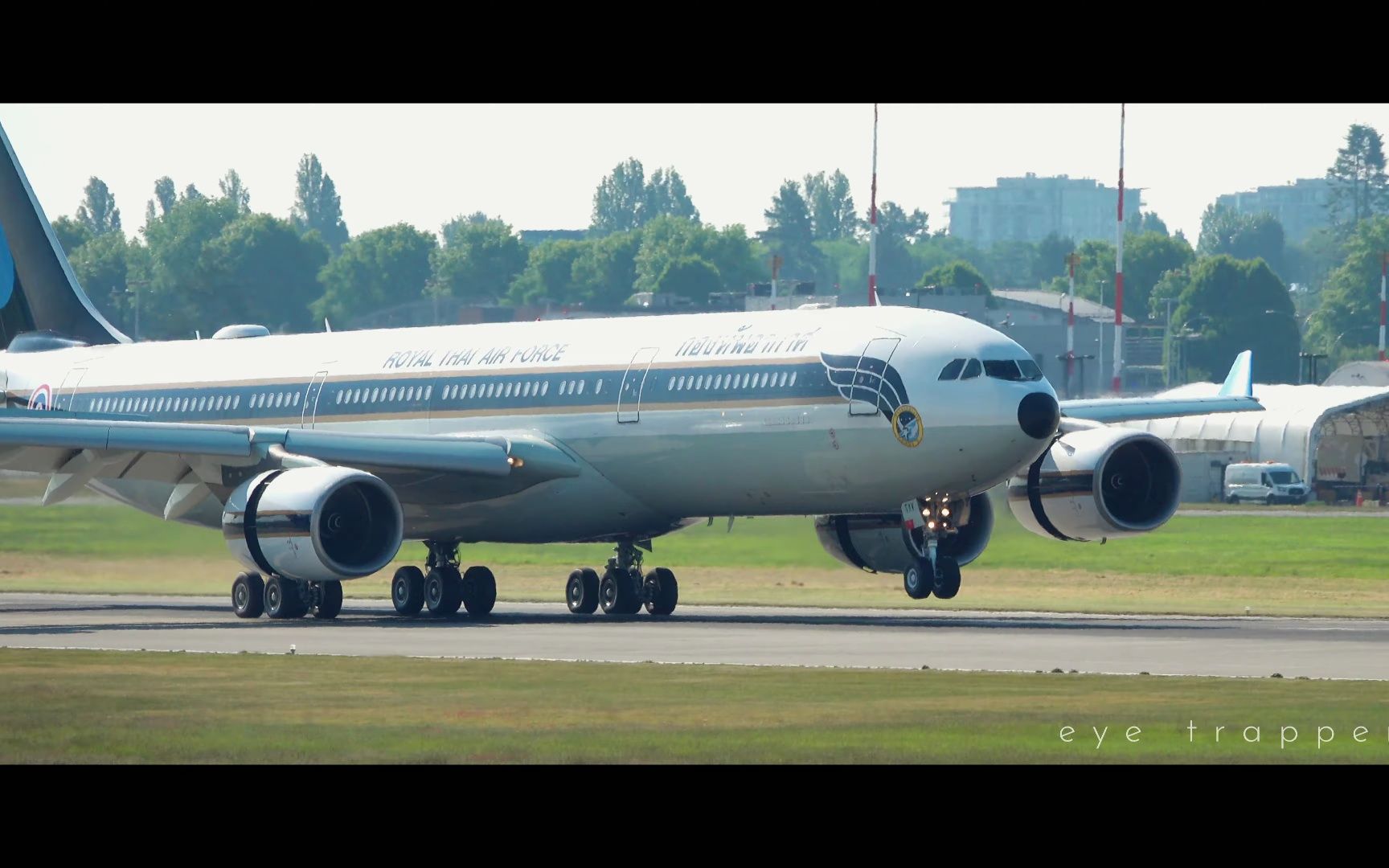 泰国空军a340-500|温哥华国际机场|4k