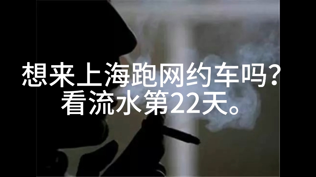 上海网约车真实流水第22天.哔哩哔哩bilibili