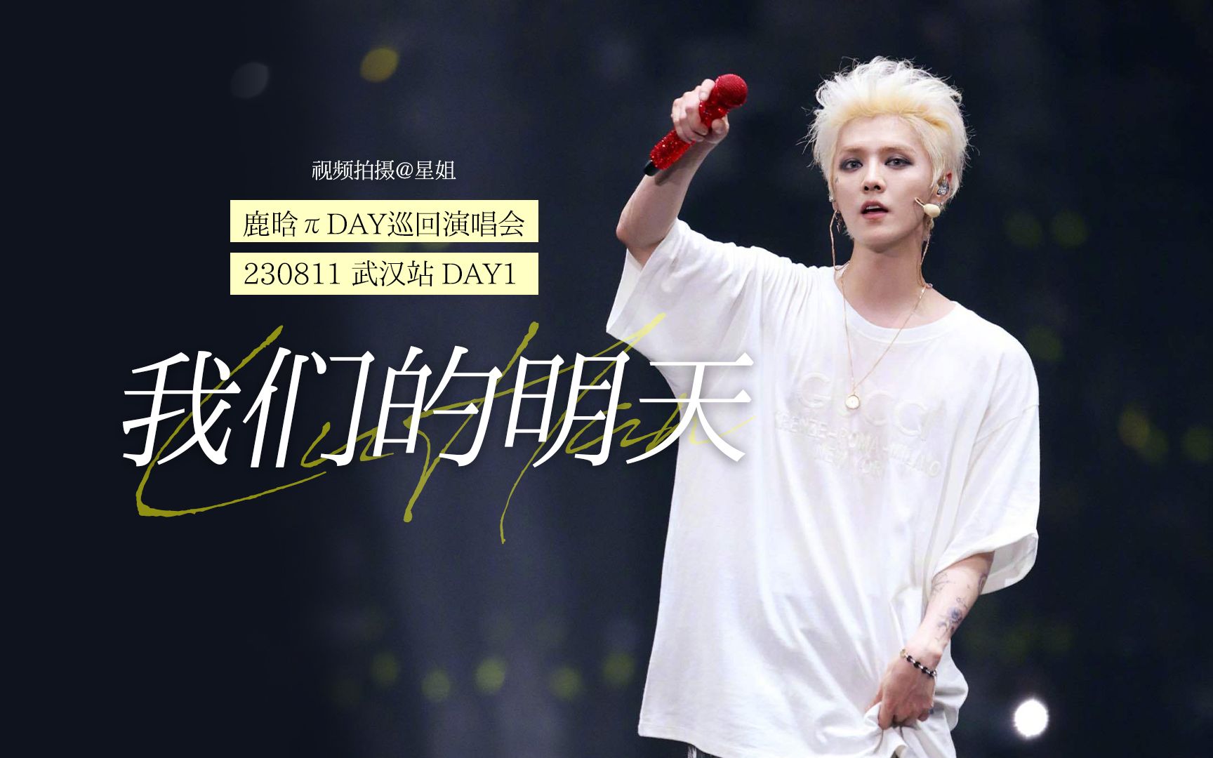 【星姐现场 | 4k直拍】鹿晗《我们的明天》focus 鹿晗三巡 武汉场演唱