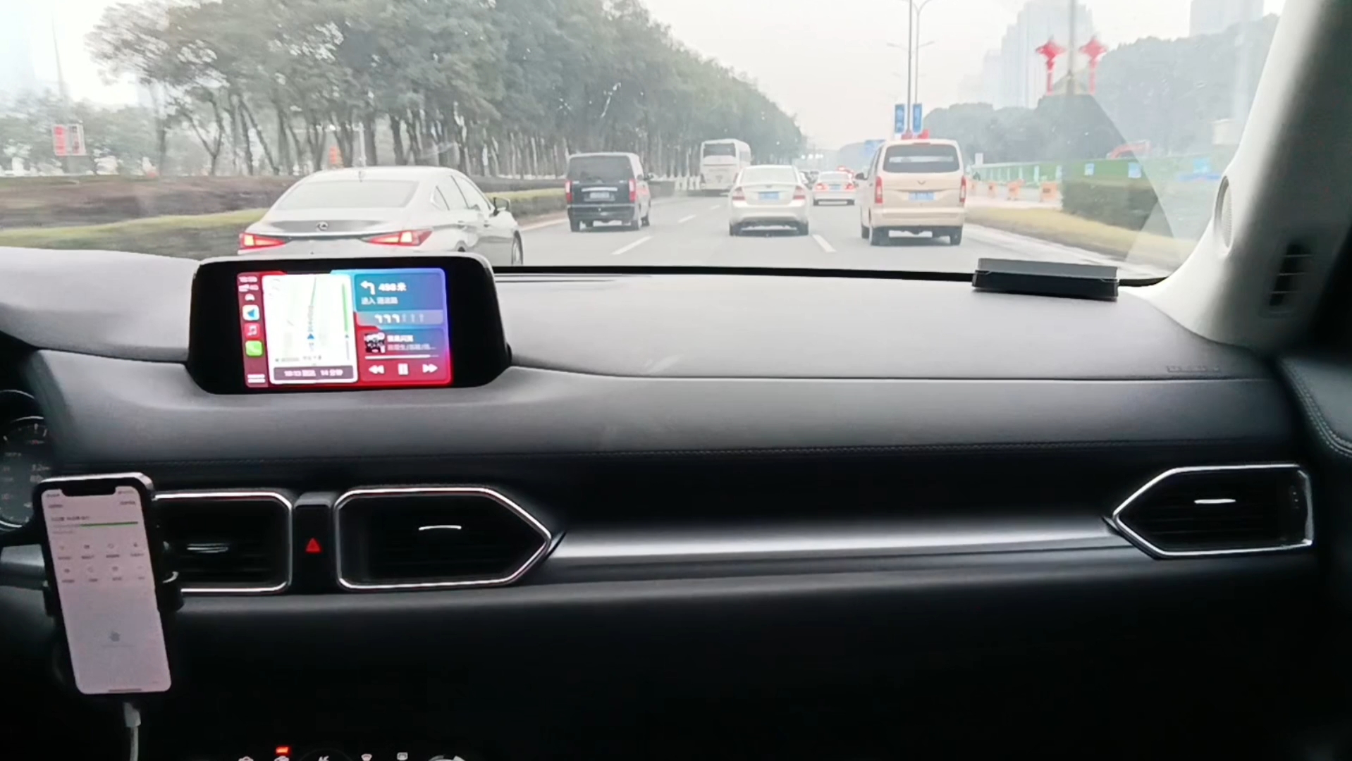 马自达cx-5副驾视角:动力不够