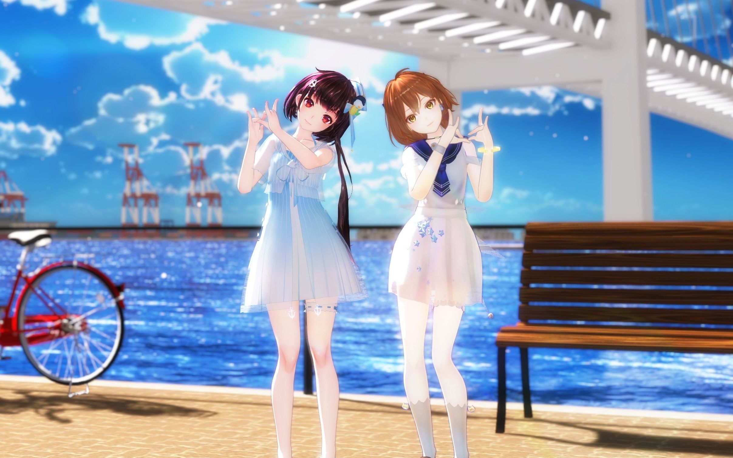 【mmd/泠鸢yousa/hanser】东京夏日相会/东京サマー