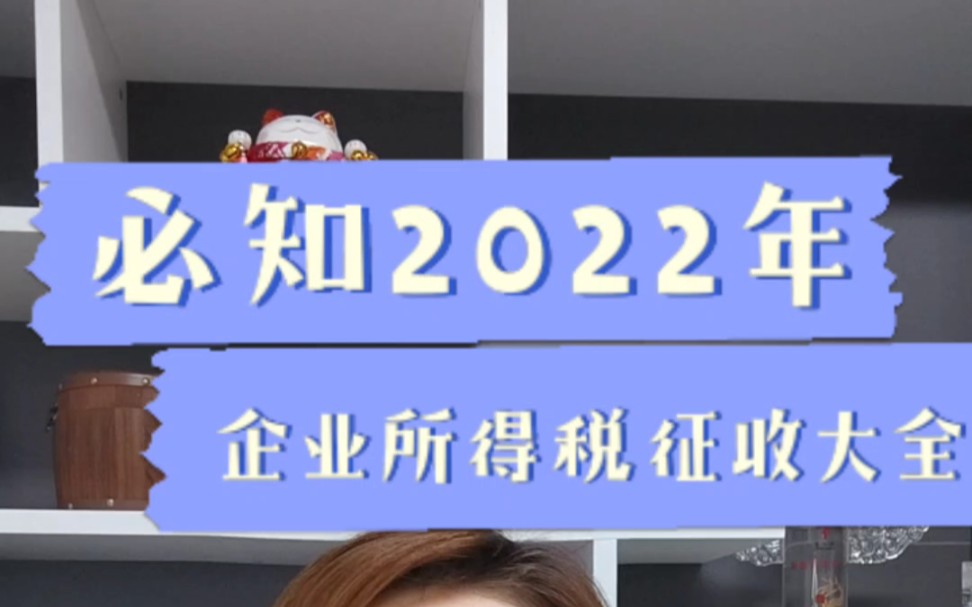 2022年企业所得税优惠政策哔哩哔哩bilibili