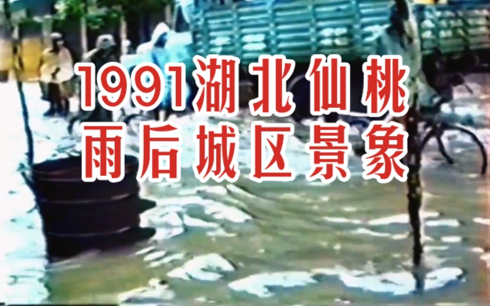 【时光记录】1991年 仙桃城区街景 90年代 九十年代湖北省仙桃市景象珍贵历史旧影像哔哩哔哩bilibili