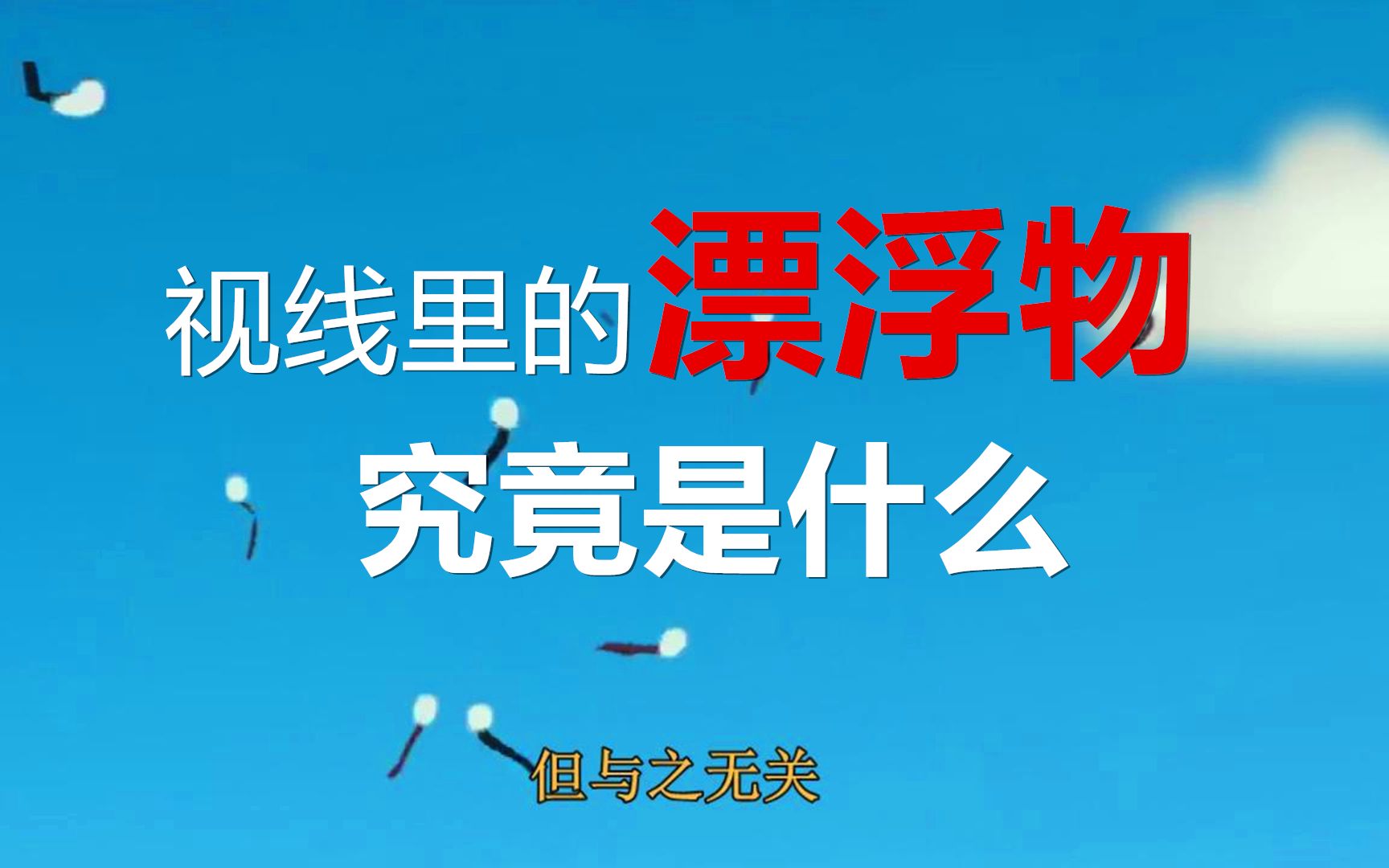 眼前总有漂浮物、小黑影?别紧张!这只是一种奇妙的飞蚊现象!哔哩哔哩bilibili