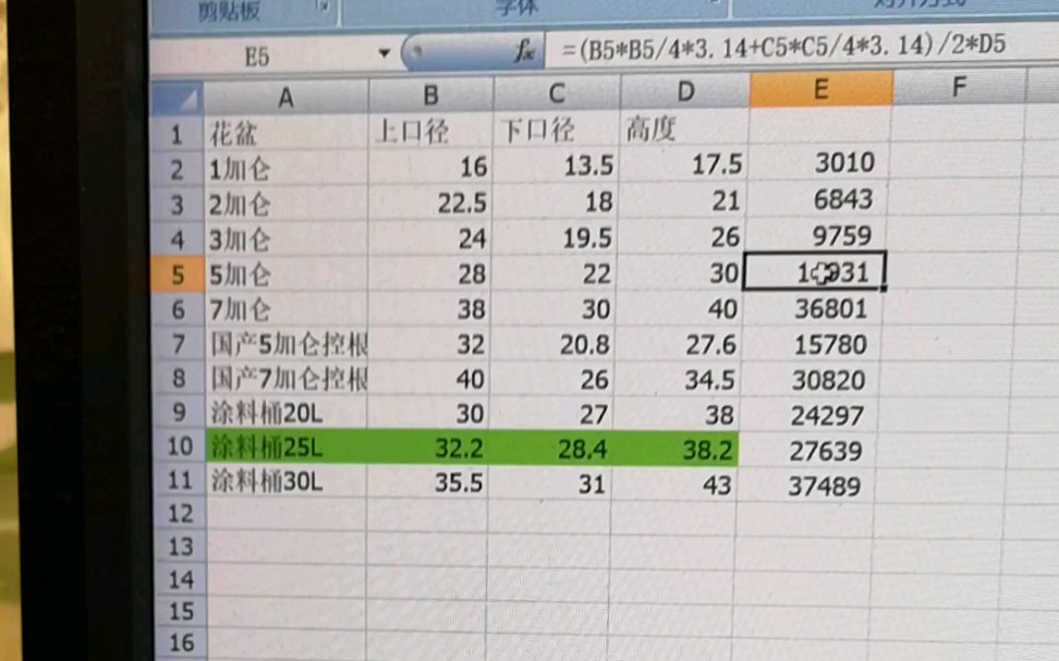 花盆的容量和填土量计算公式,估计买多少升土哔哩哔哩bilibili