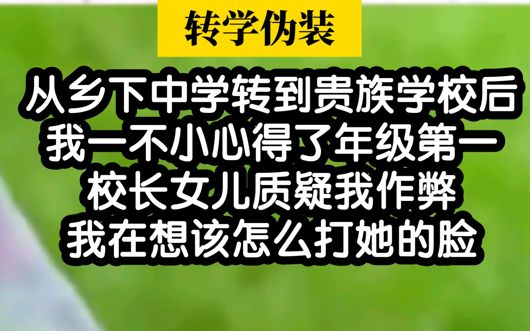 【反转小说】从乡下中学转到贵族学校,却被别人看不起哔哩哔哩bilibili