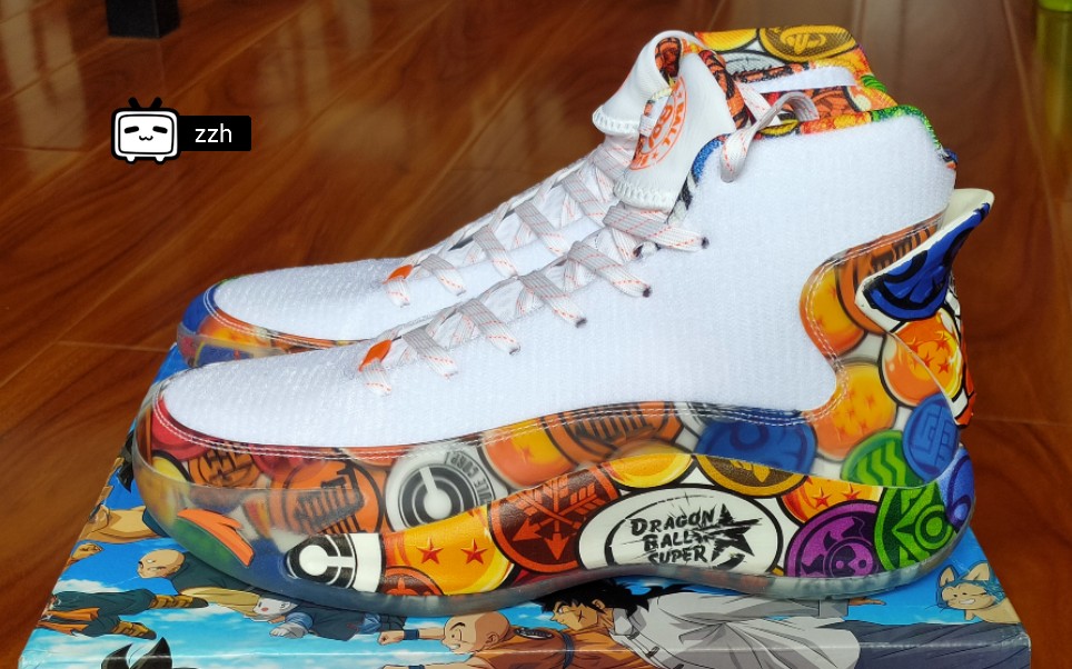 安踏kt5七龙珠超联名款开箱万化展示试穿上脚