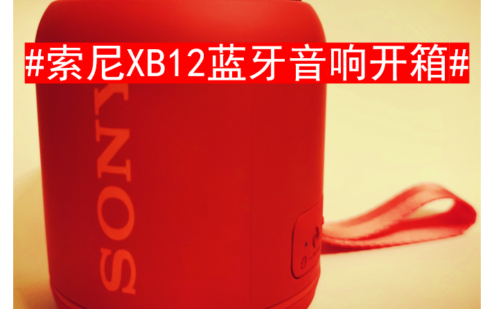 SONY XB12蓝牙音响开箱哔哩哔哩bilibili