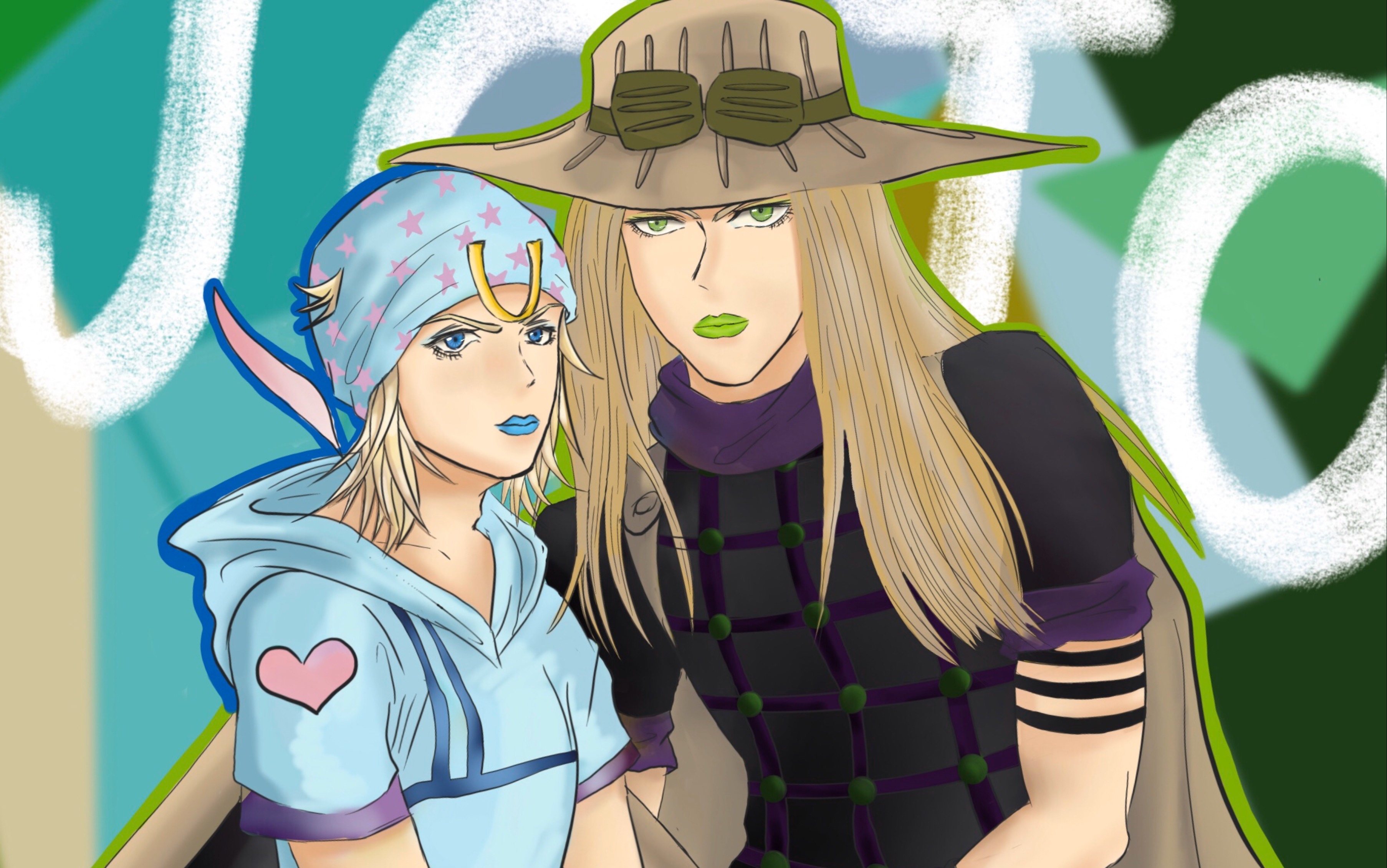 [procreate]jojo7 杰洛&乔尼_哔哩哔哩_bilibili