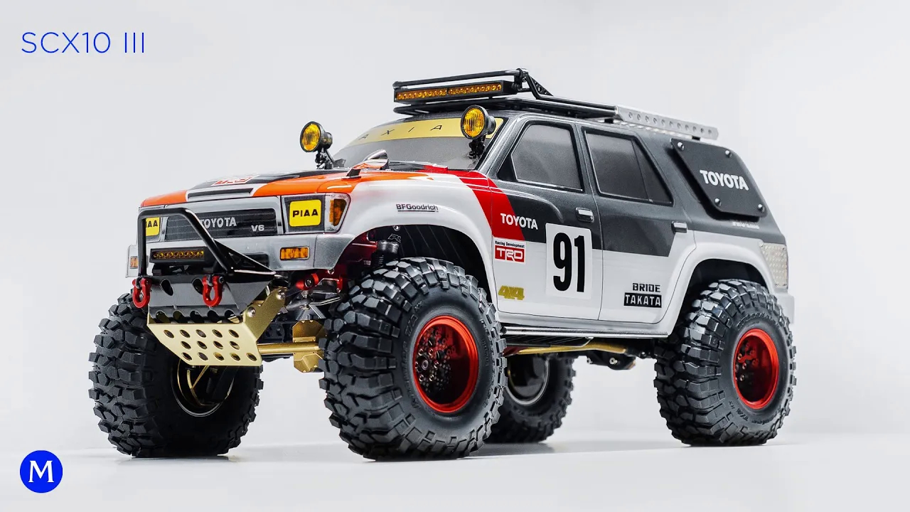【制作全过程】axial遥控攀爬车 scx10 iii 丰田 4runner trd 1991