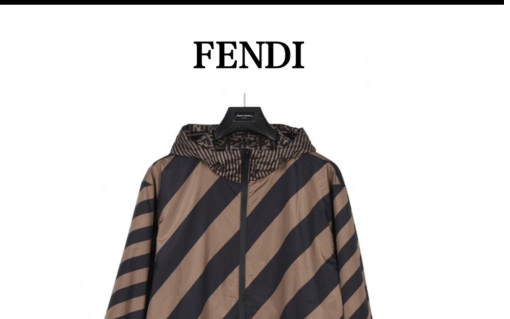 说一下高仿fendi芬迪23fw满印logo双面穿夹克