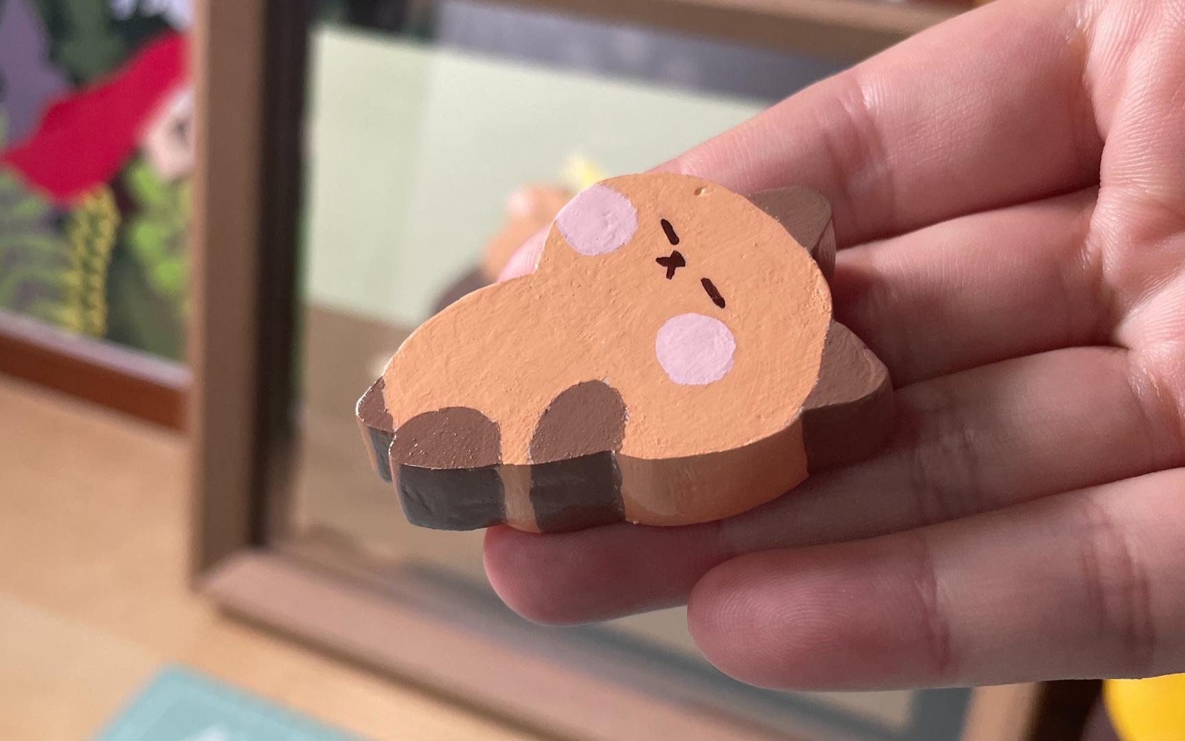小熊石塑粘土制作过程