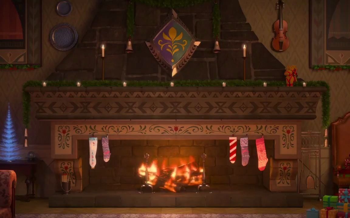 片段节选冰雪奇缘城堡圣诞原木壁炉10arendellecastleyulelog10