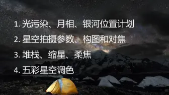 从规划到后期，最强星空拍摄+银河调色教程来啦~ 世界第二高峰下现场演示！