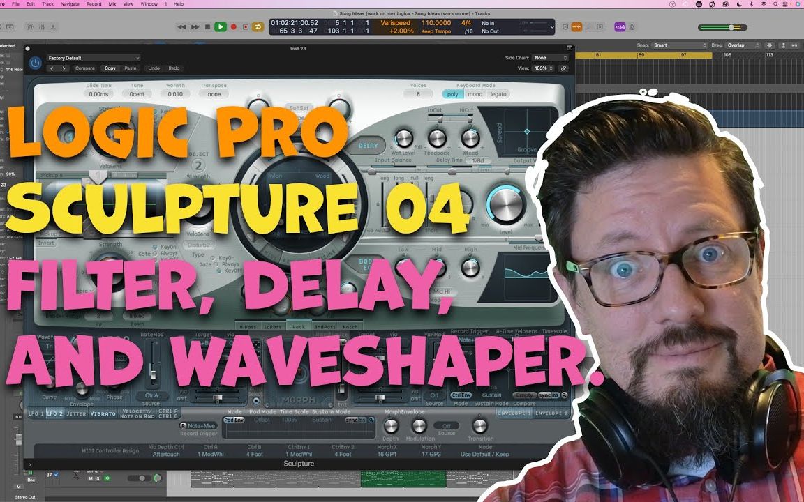 [图]Sculpture in Logic Pro 04 Filter, Delay, and Waveshaper