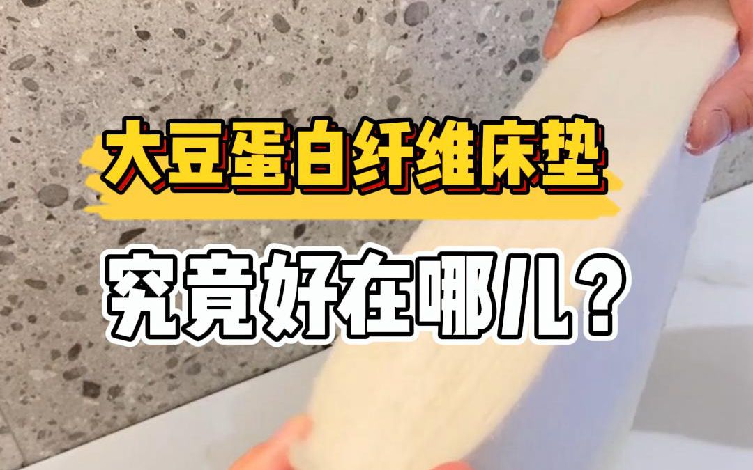 大豆蛋白纤维床垫究竟好在哪儿?哔哩哔哩bilibili