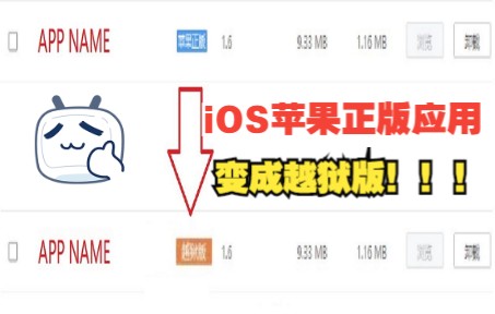 iOS苹果正版应用变成越狱版(砸壳)教程哔哩哔哩bilibili