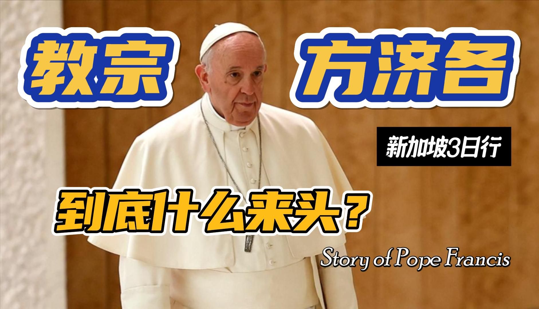 教宗方济各(Pope Francis) 到访新加坡,他到底有什么魅力?可以让大众崇拜?国家领导人都争相接见他?哔哩哔哩bilibili