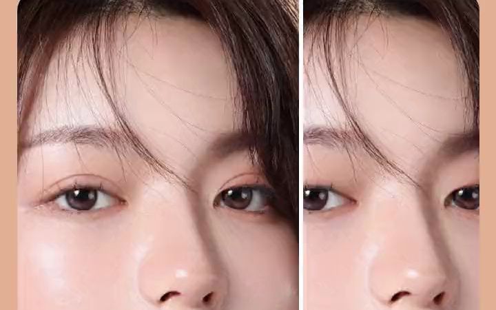 ps 教你如何给女朋友图片加双眼皮 ps教程