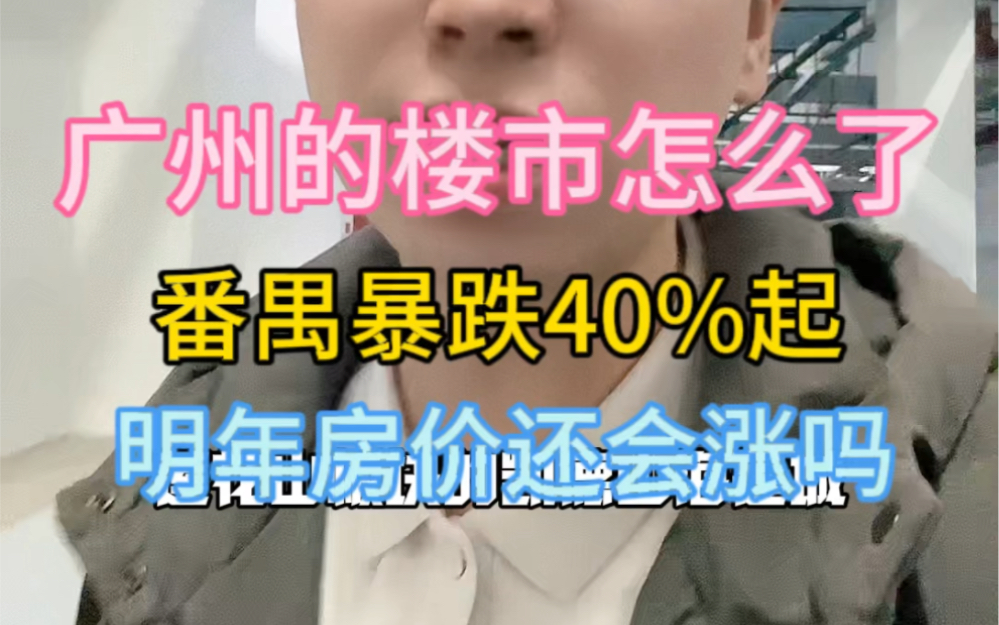 广州番禺有的楼盘价格跌了将近40%,太吓人了#广州买房#广州楼市哔哩哔哩bilibili